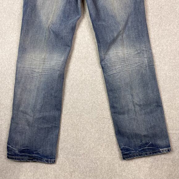 Helix Mens 34x32 Blue Straight Jeans - Picture 7 of 8